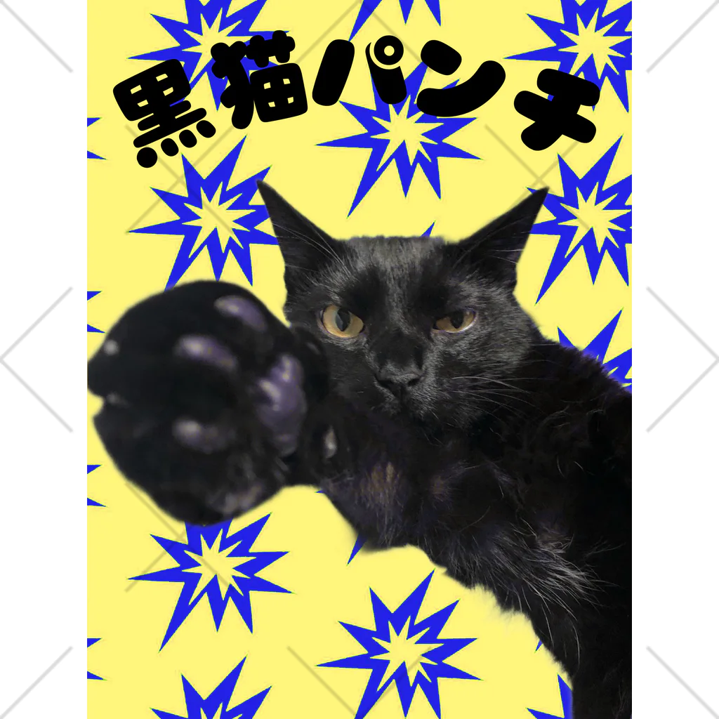 akitadaijinの黒猫パンチ くるぶしソックス
