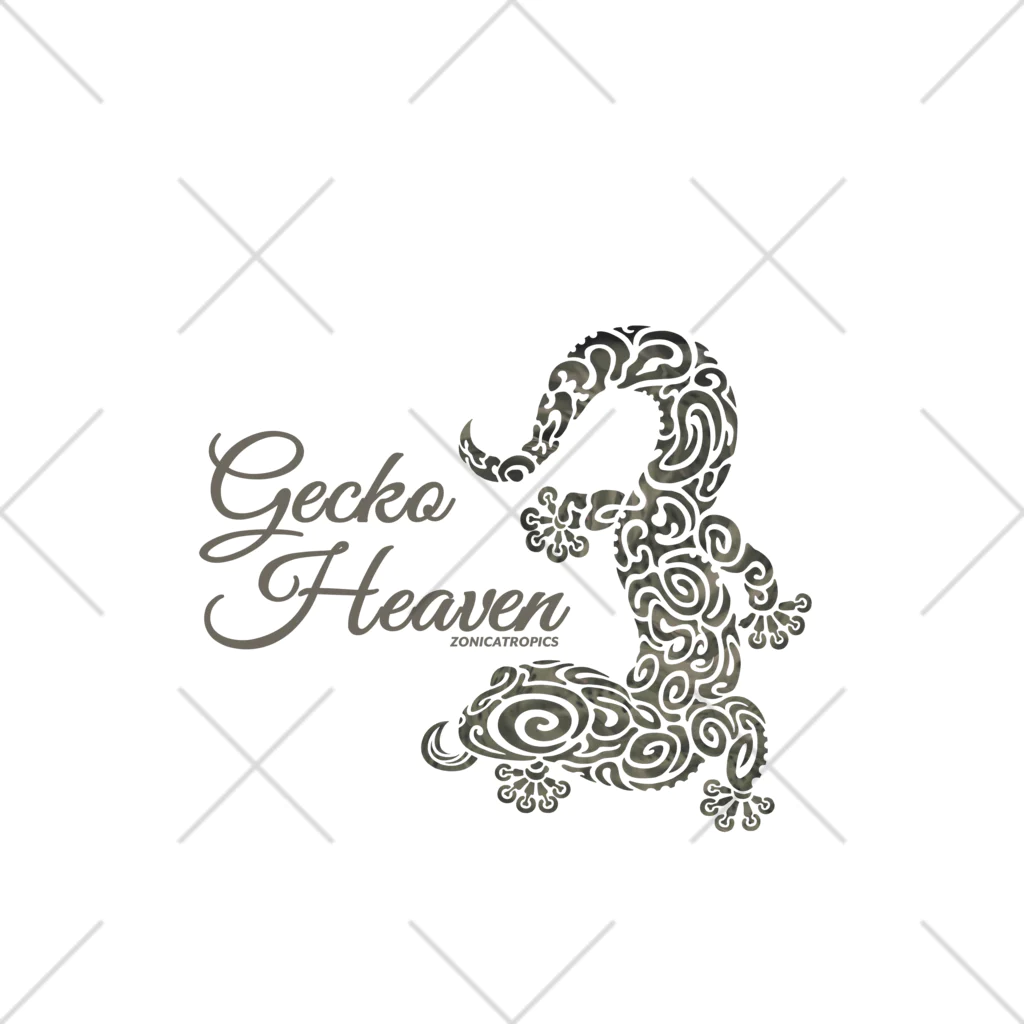 ZONICATROPICS / ゾニカトロピクスのGecko Heaven-ペロリなヤモリくん（ゴールドグレー） くるぶしソックス