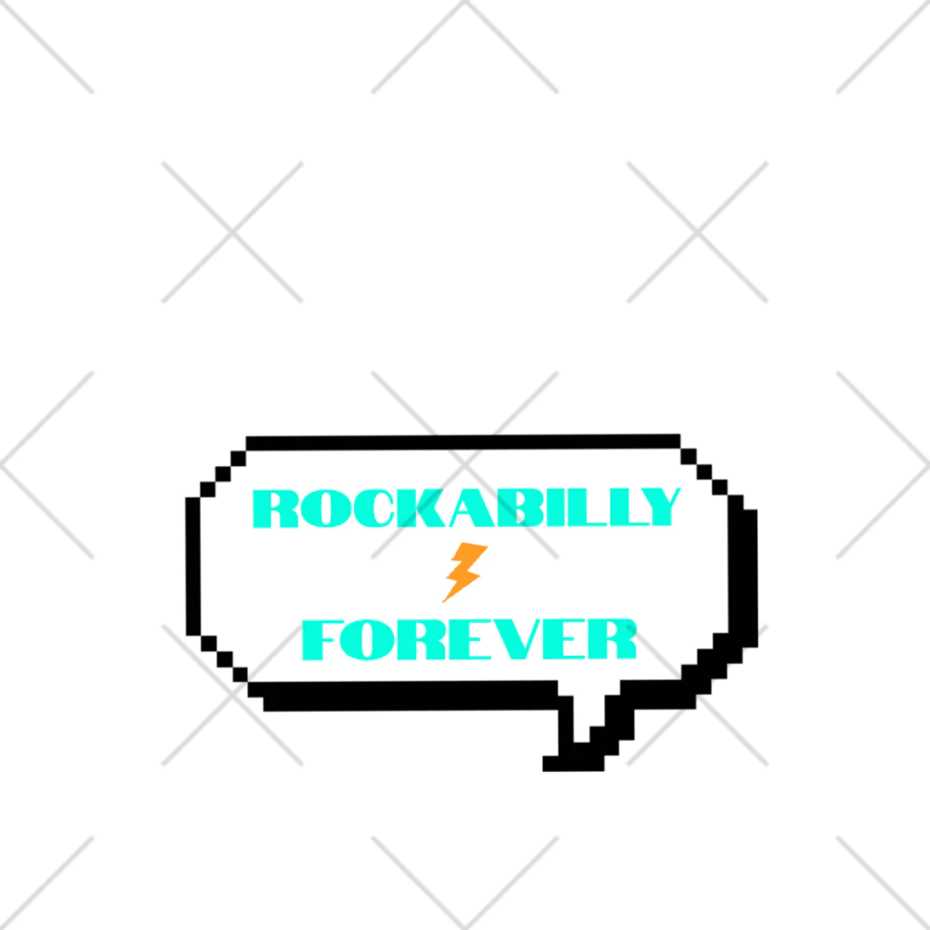 ロカビリーちゃんのROCKABILLY FOREVER(ふきだし) くるぶしソックス