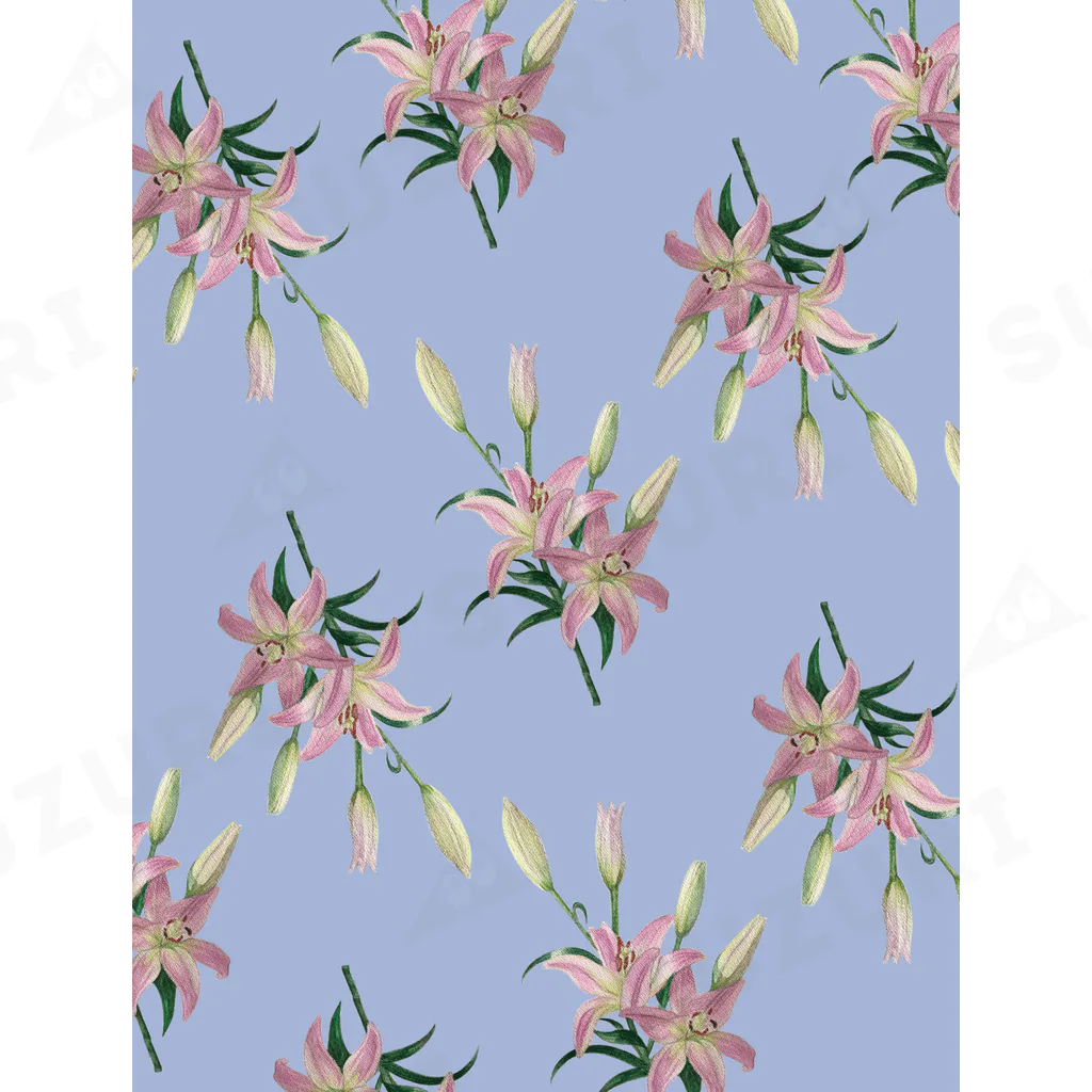 あおちゃん商会のThunberg Lily （スカシユリ） ブルーグレー Ankle Socks