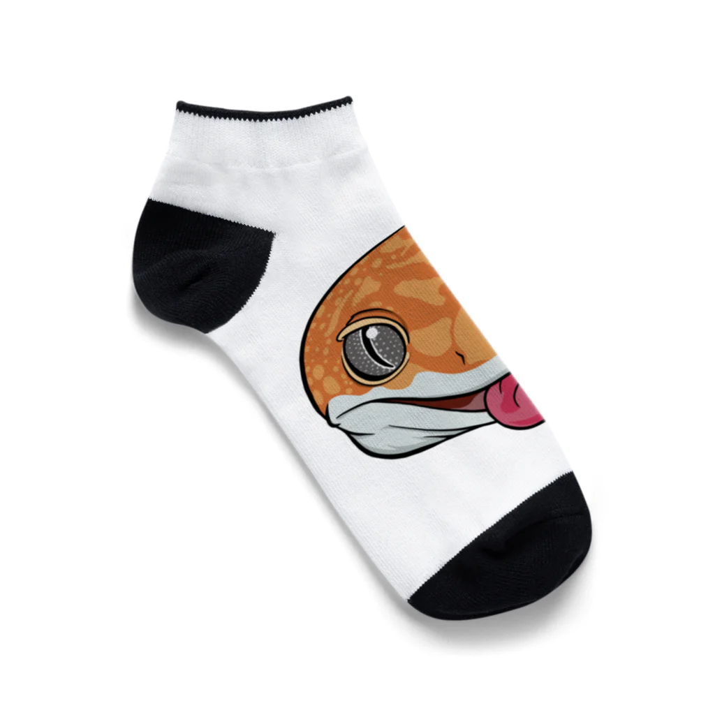 Ｍａｒｓｈのレオパ･タンジェリン Ankle Socks