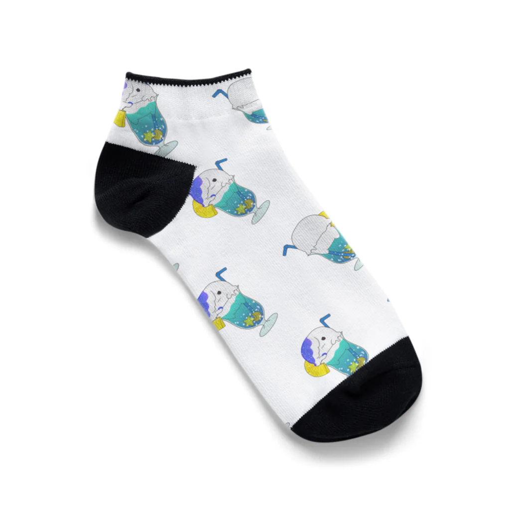 あしめ屋さんのあしめリピート（ブルーハワイ味） Ankle Socks