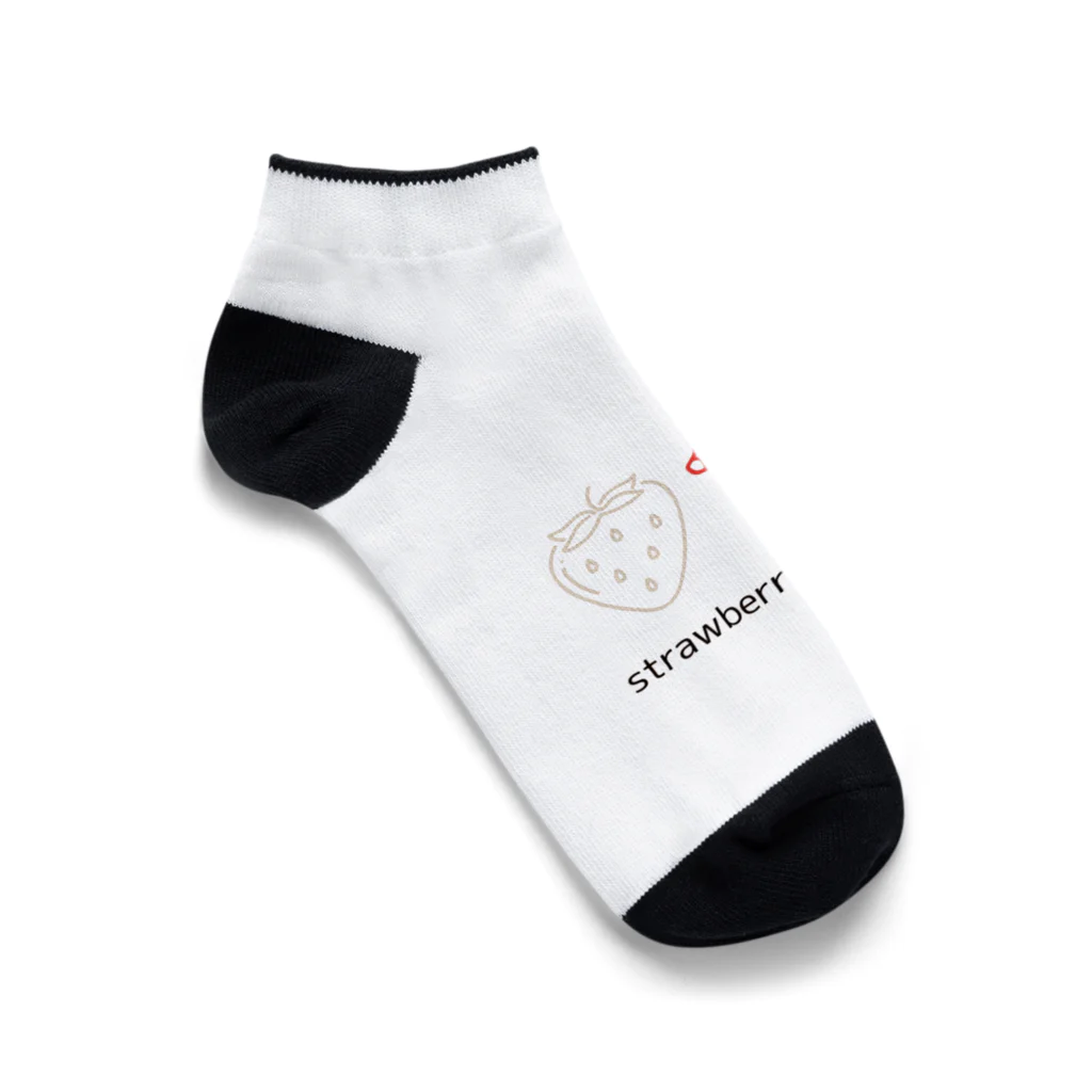 insparation｡   --- ｲﾝｽﾋﾟﾚｰｼｮﾝ｡のいちごミルク Ankle Socks