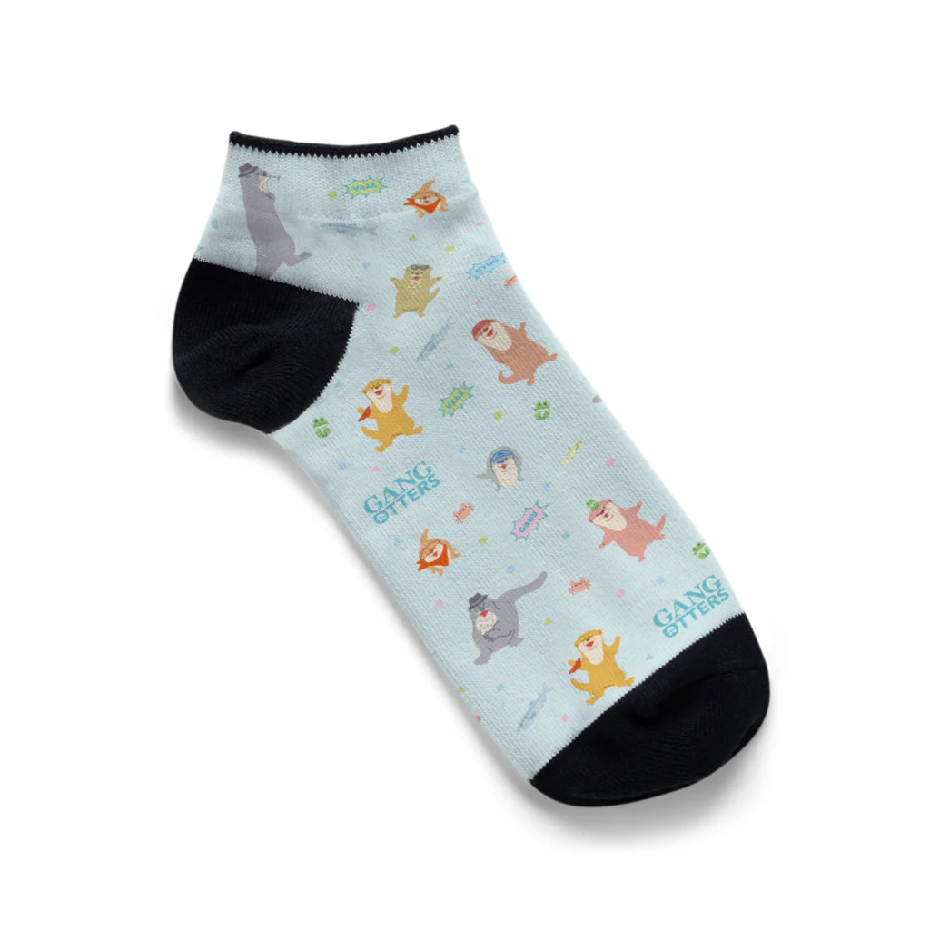 カワウソとフルーツのギャングオッターズ Ankle Socks