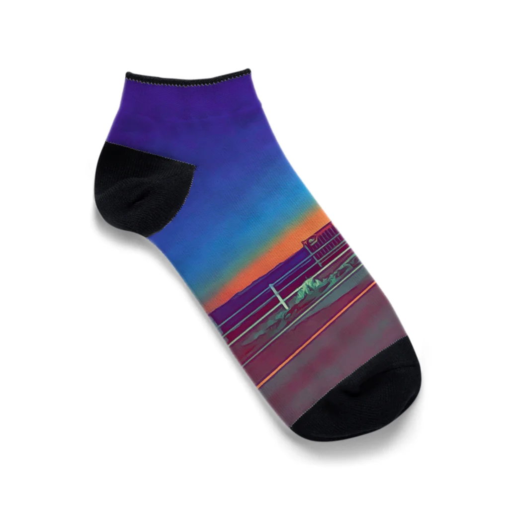 わらしゃんどの夕暮れ Ankle Socks