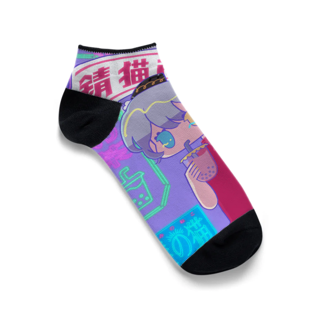 たんぽぽねここ物販コーナーのたんぽぽねここ◇2周年記念グッズ Ankle Socks