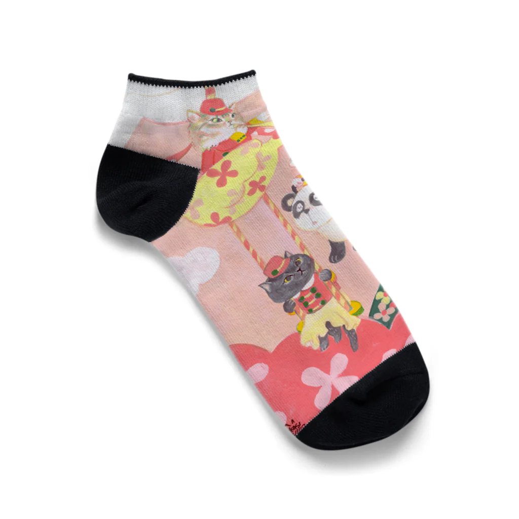 wokasinaiwoのメリーゴーランド Ankle Socks