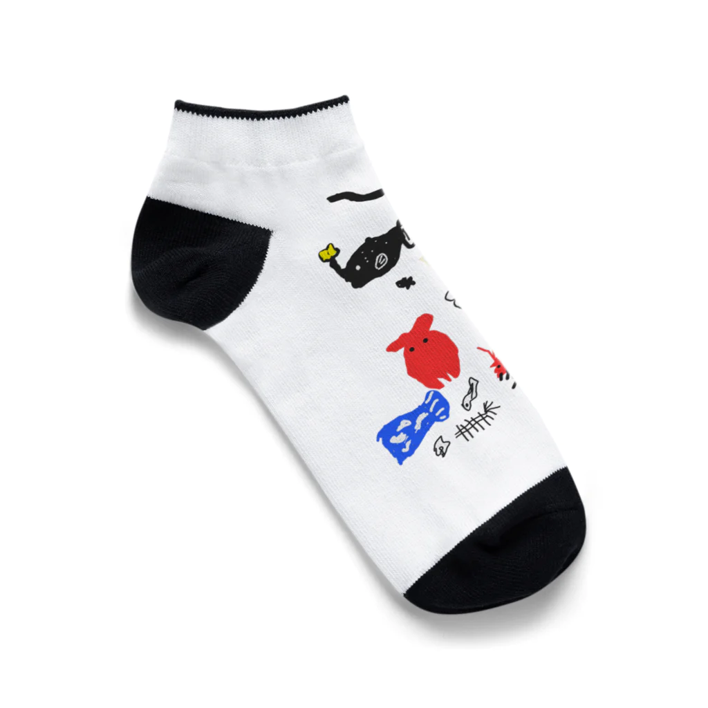 ぽこぽんやさんの深海の世界 Ankle Socks