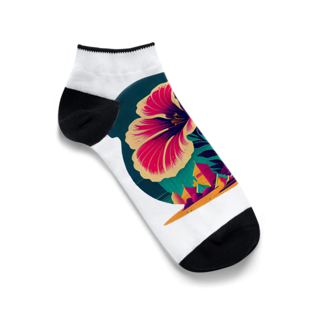 ozのハイビスカス🌺 Ankle Socks