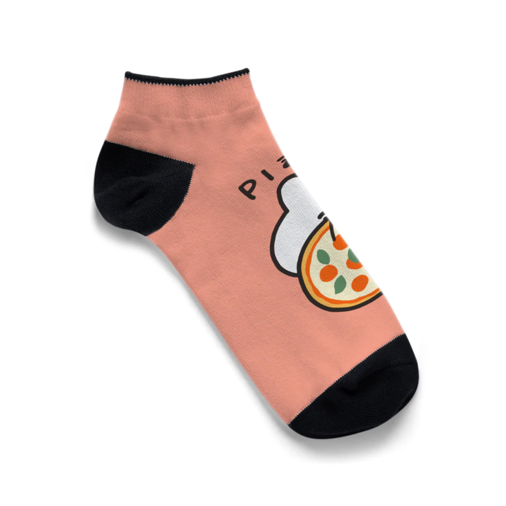 ナポリのSUZURIのピザとうさちゃん Ankle Socks
