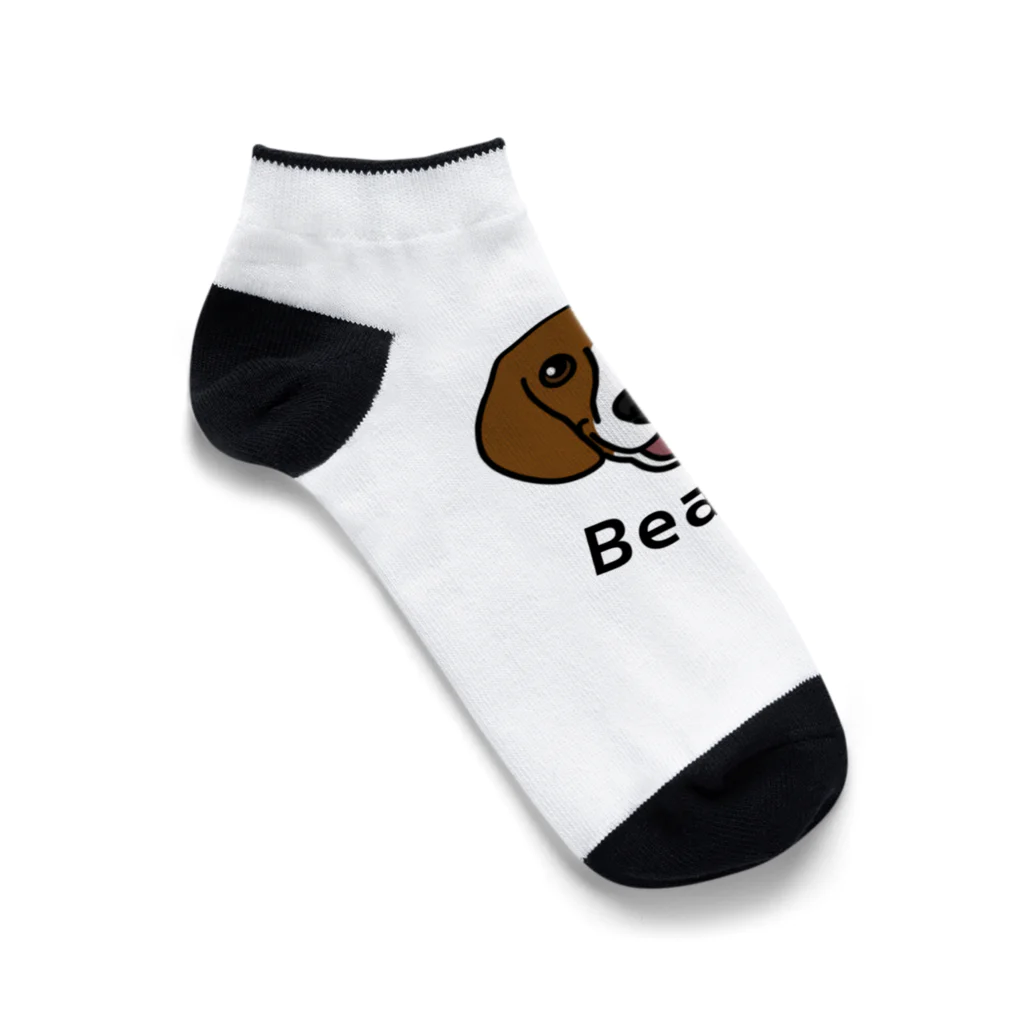 PLAYBULLのまめつぶビーグルくん Ankle Socks