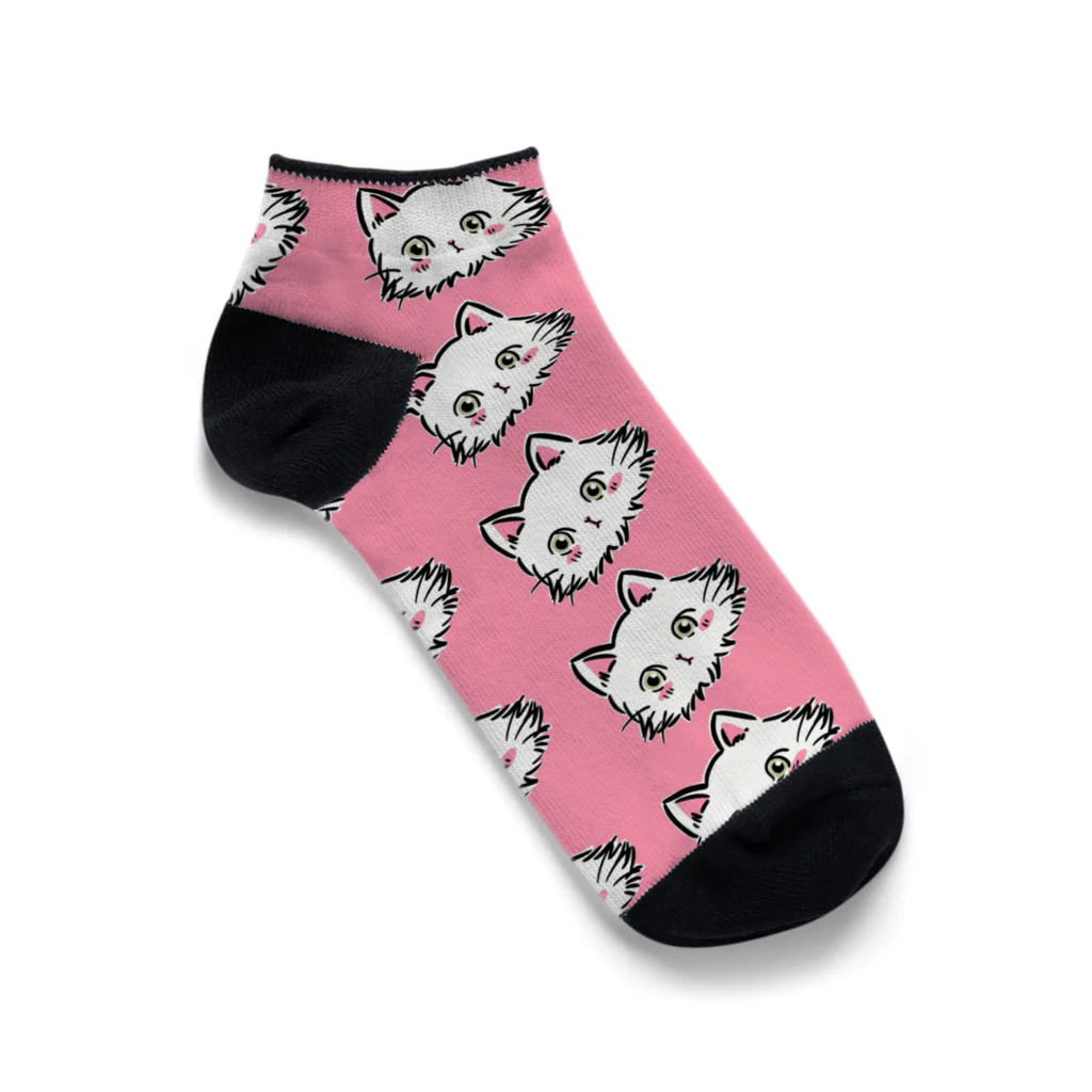 猫のきぬくんのお店のきぬくんきぬくんきぬくんきぬくん Ankle Socks