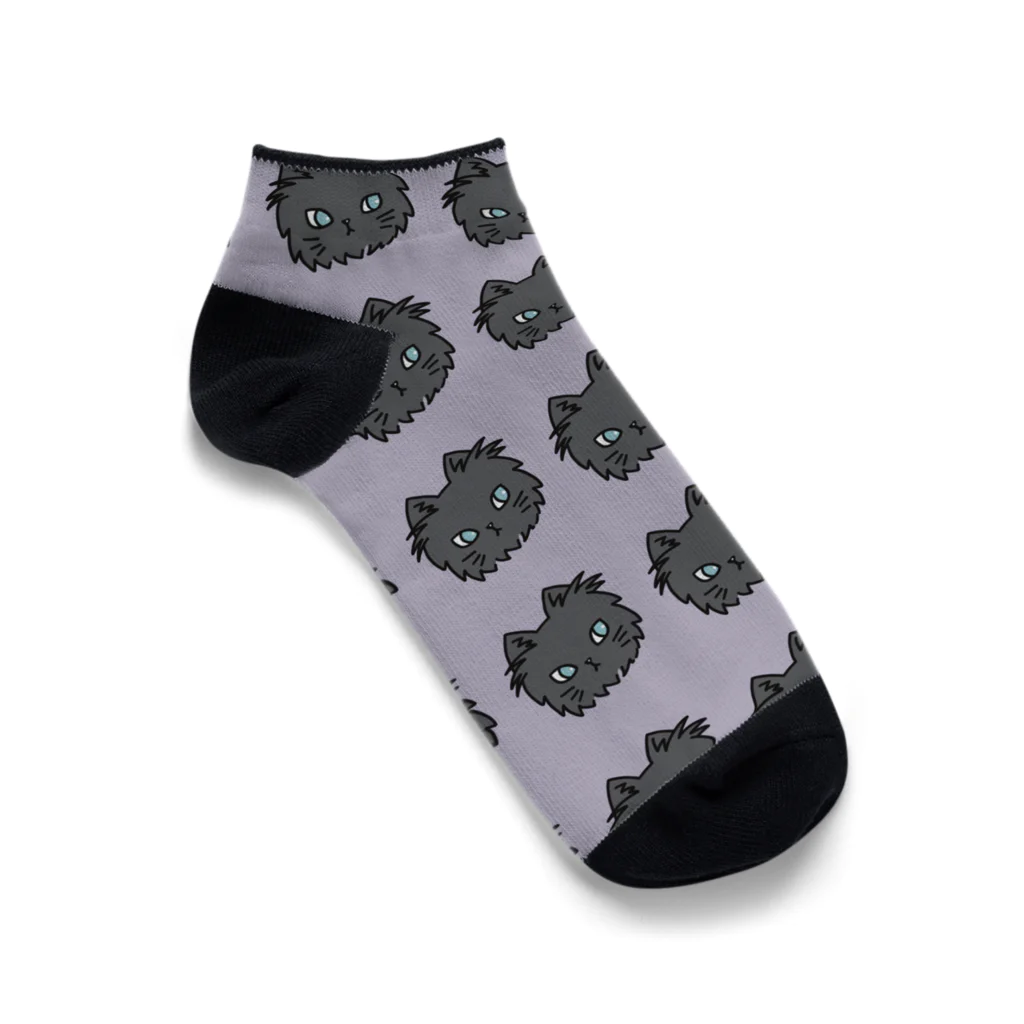 猫のきぬくんのお店のみみげもっさーにゃんこ Ankle Socks