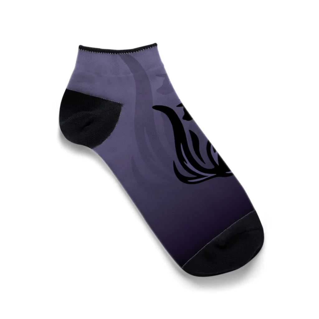 kocoon（コクーン）の夜型生活のネコ Ankle Socks
