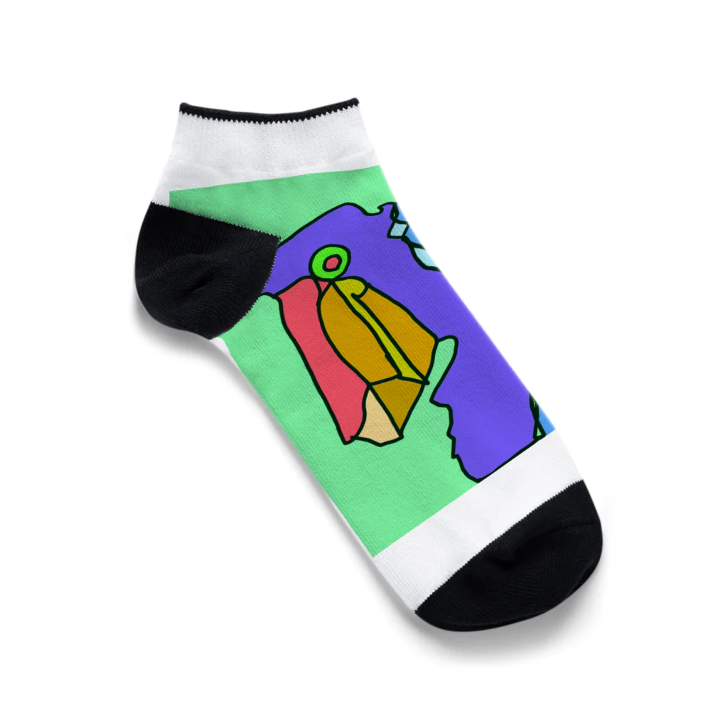 ナマガワキのハシビロコウ1 Ankle Socks