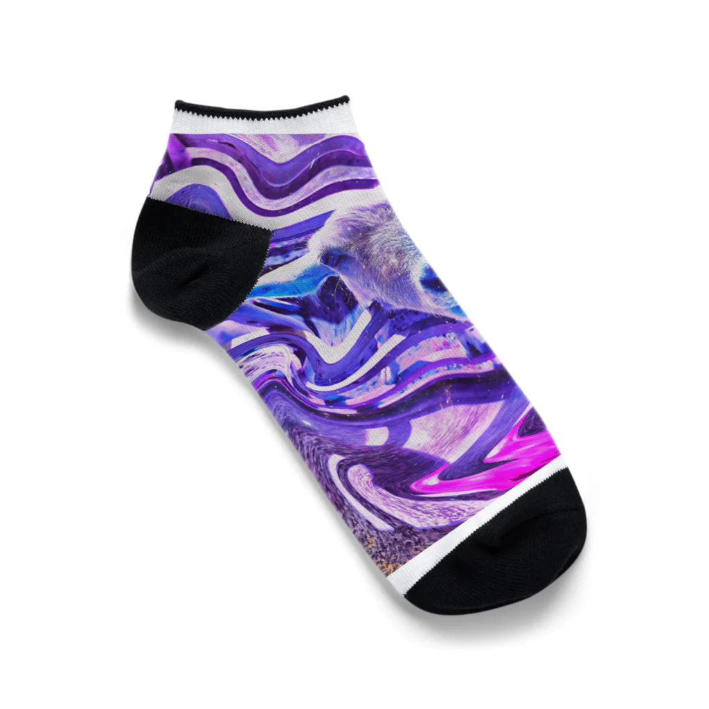 Bayside_BudsのPurple Sheep Ankle Socks