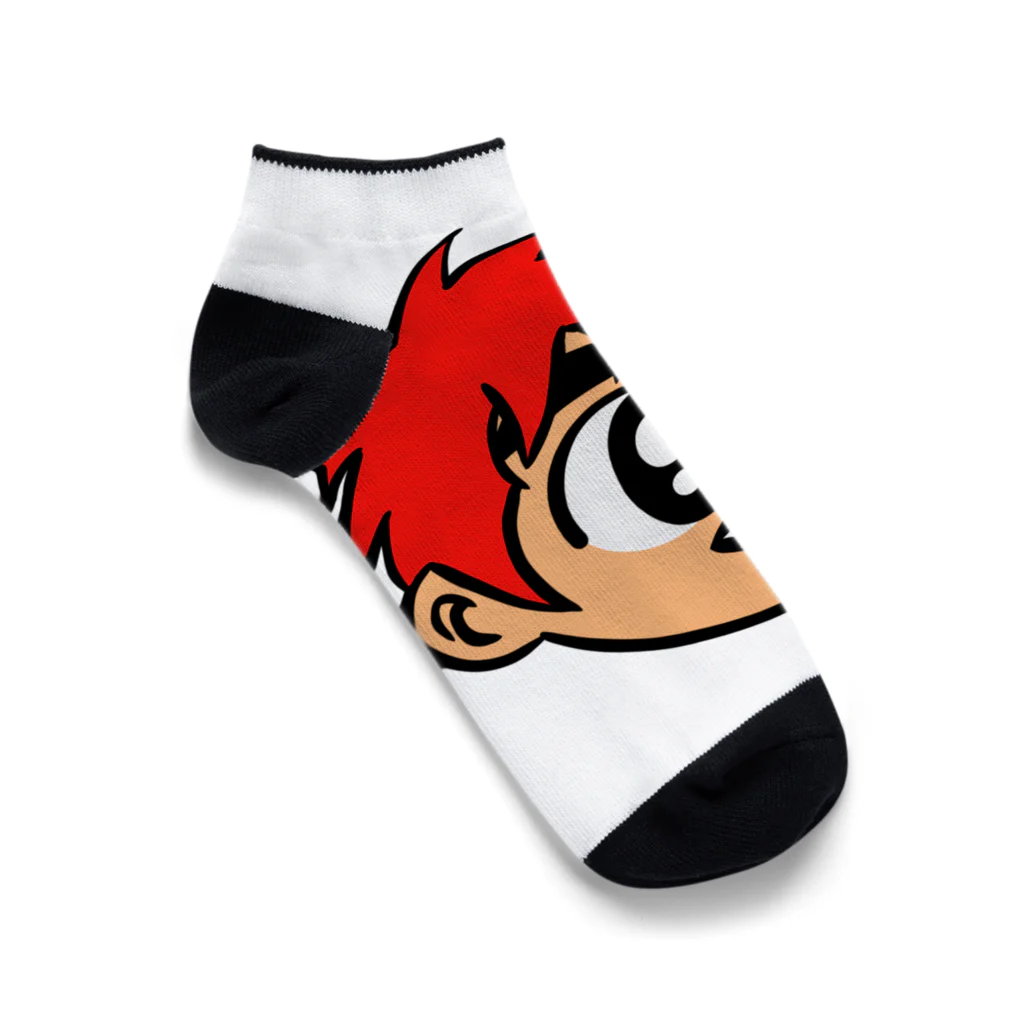 じゅうに（Jyuuni）の0007・赤い髪の少年（じゅうにブランド） Ankle Socks