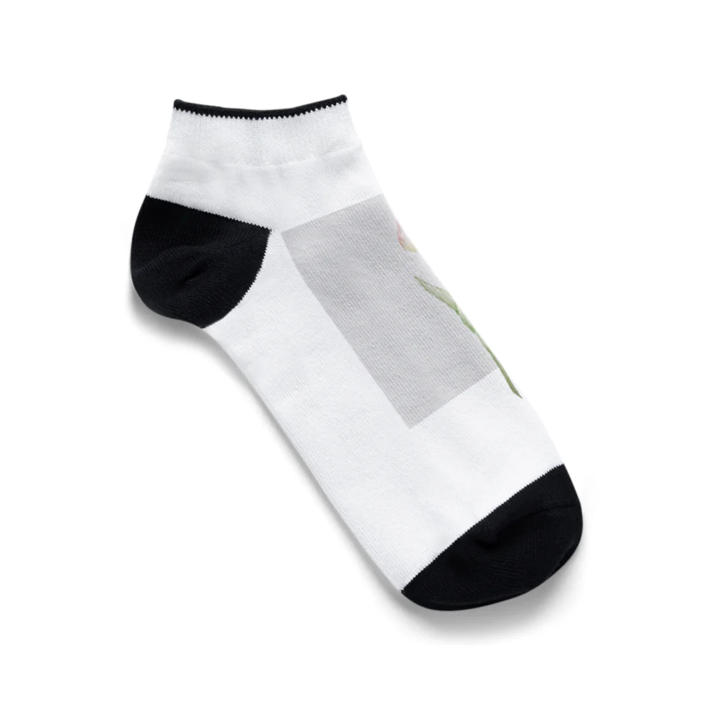 rilybiiの桃チューリップ . Ankle Socks