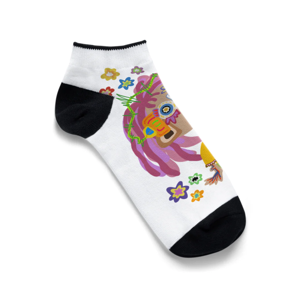 Colorful fam Earthの星ふる夜に Ankle Socks