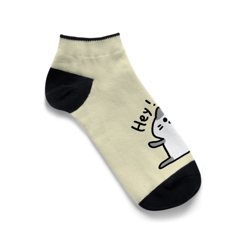 あすか一族の販売屋さんのhey!ねこ靴下 Ankle Socks