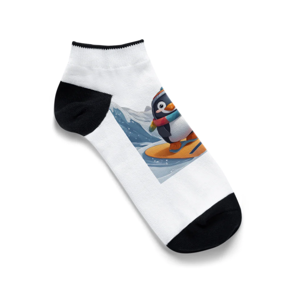 Gloriousのペンギンの冒険スノーボードパーティ Ankle Socks