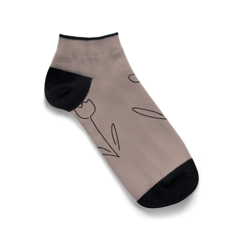 rilybiiのくすみコーラル*** Ankle Socks