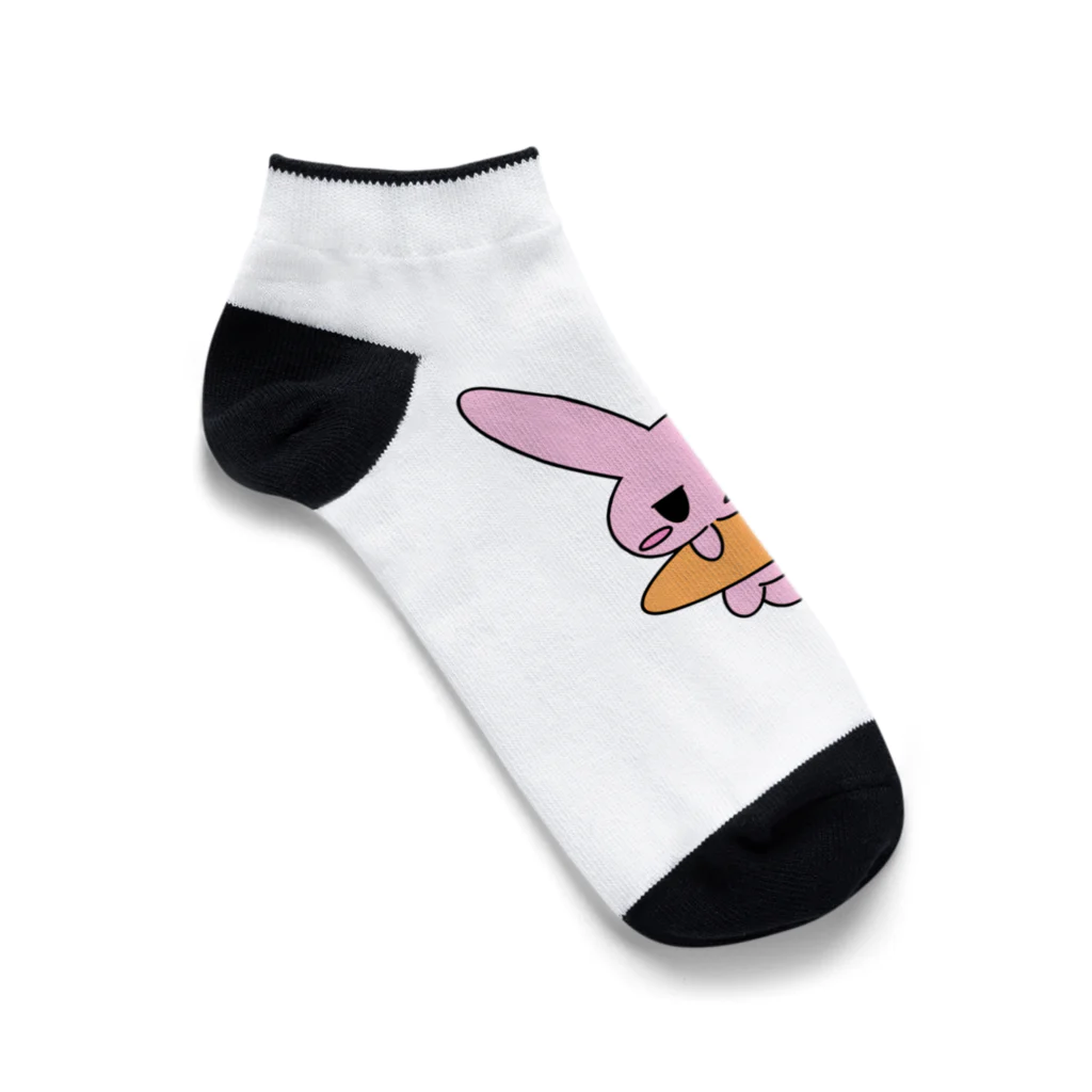 ムスっと！のムスっとうさちゃん Ankle Socks