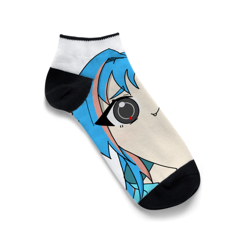 雲丹川 かがりの履くと顎が伸びるくつした Ankle Socks