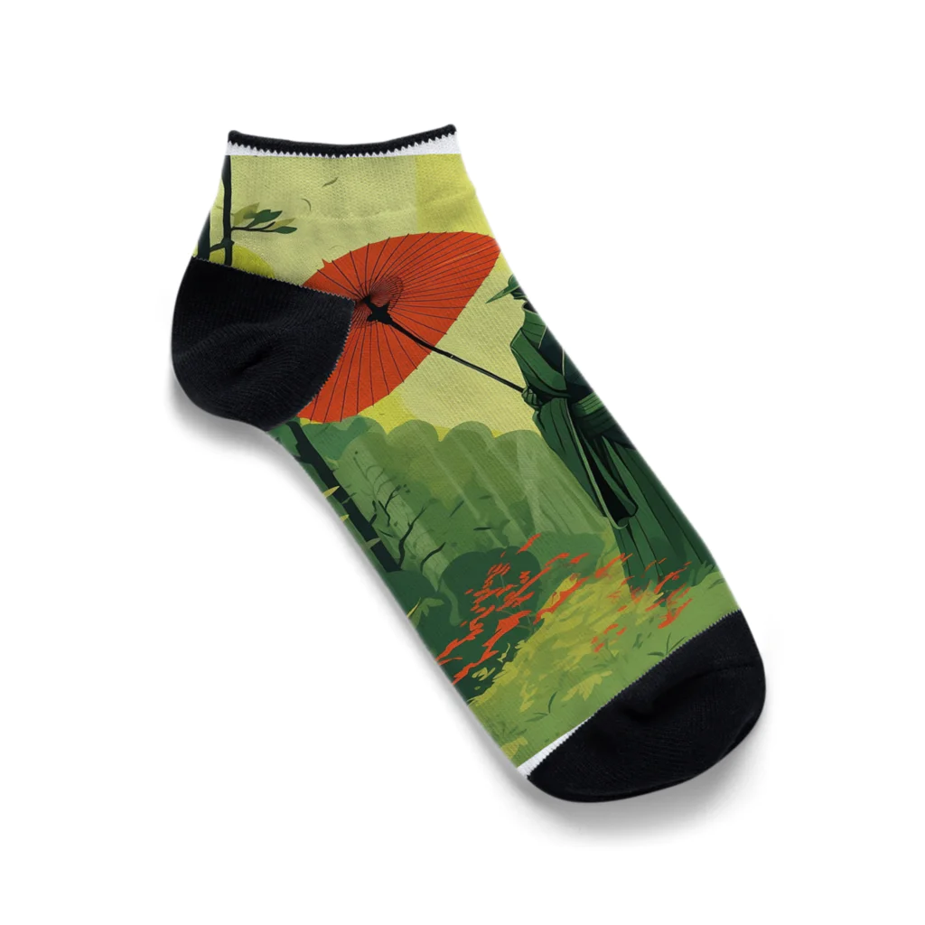 Carpe Diemのグリーンサムライ2 Ankle Socks