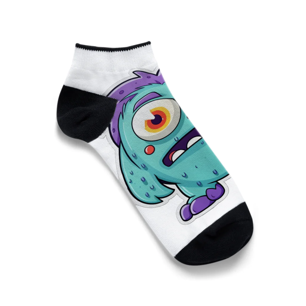 GoodsGalaxyArtの優しいモンスター・コルドくん Ankle Socks