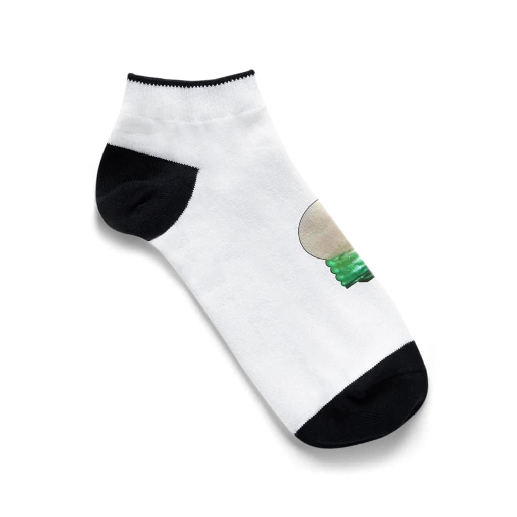 :*:.｡.:*幸せ結び:*:.｡.:*のクリームソーダが電球ソーダ Ankle Socks