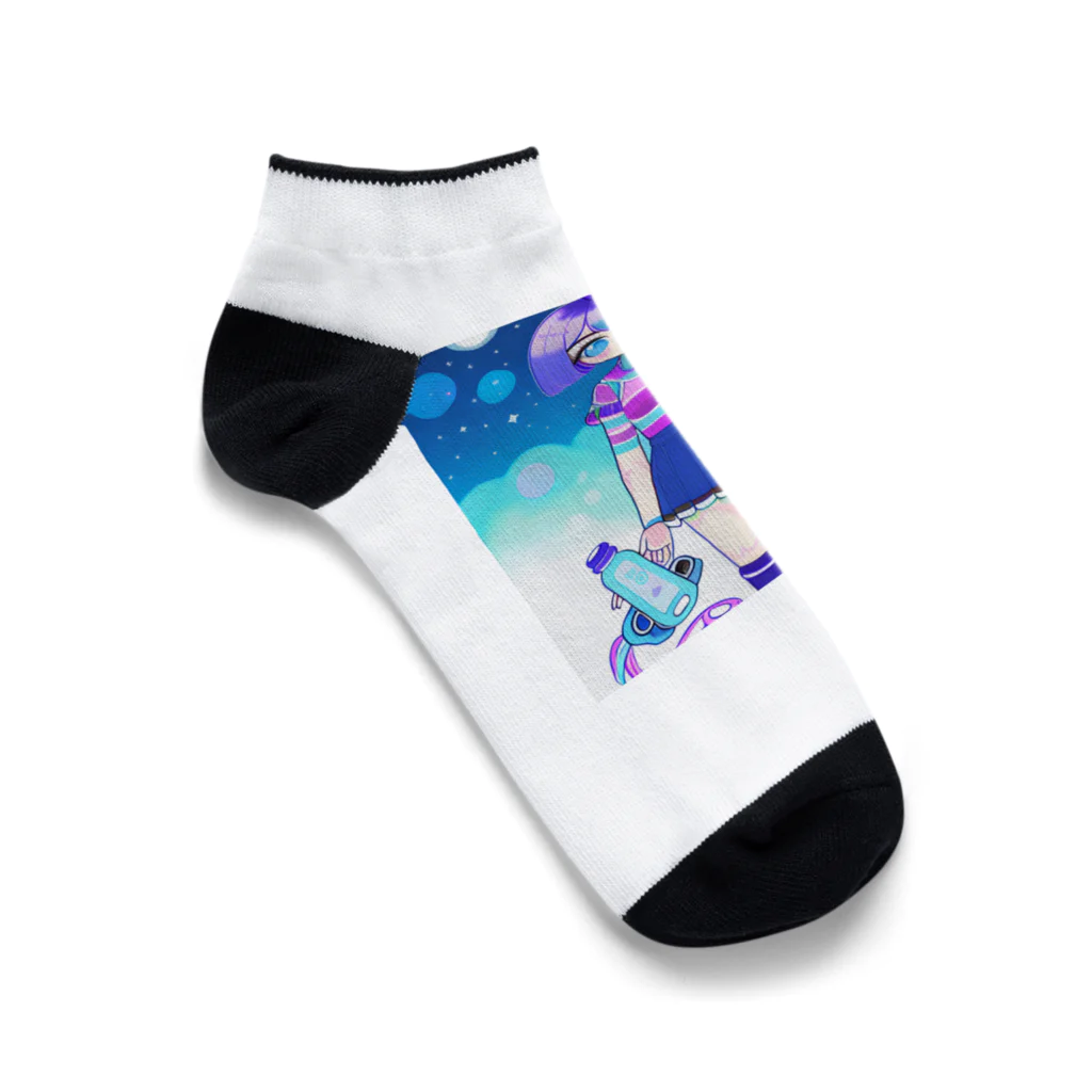 the blue seasonのルナちゃん Ankle Socks