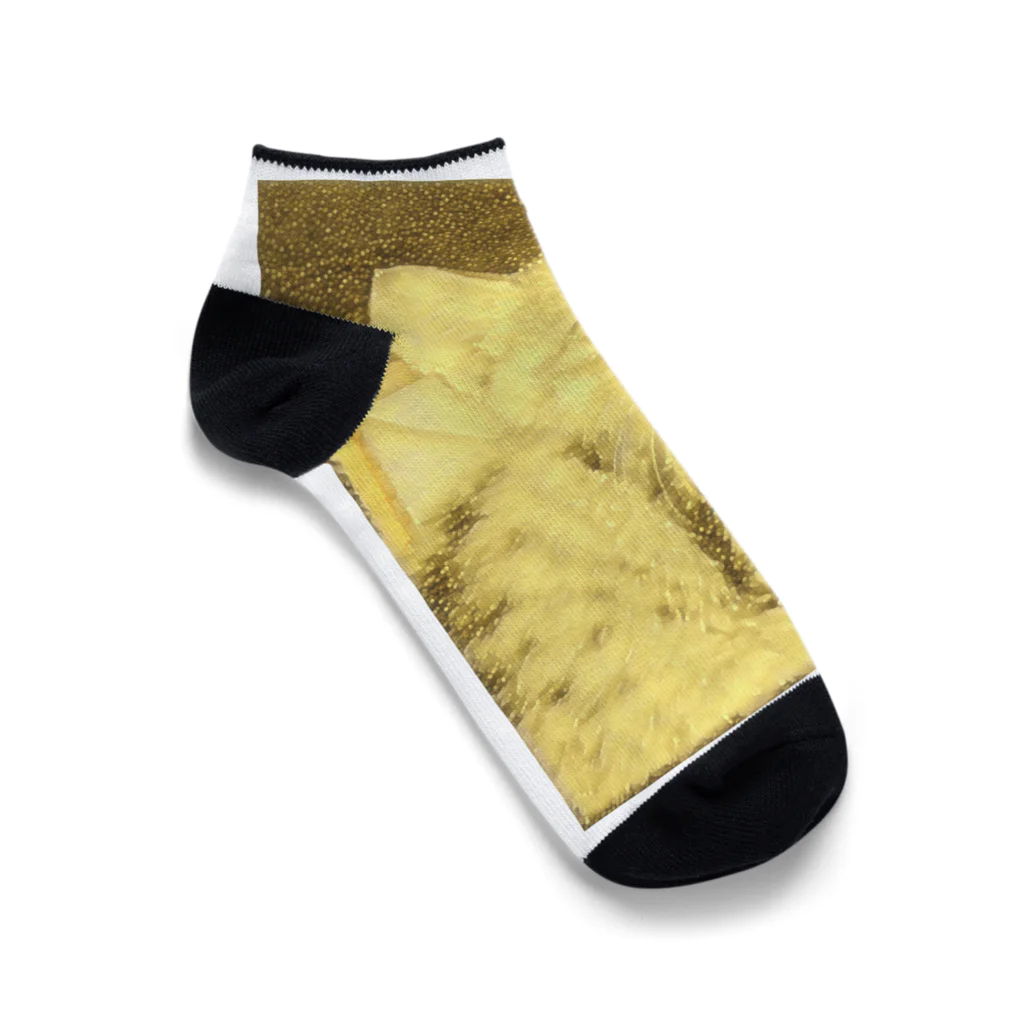 金色猫のキラキラネコ Ankle Socks