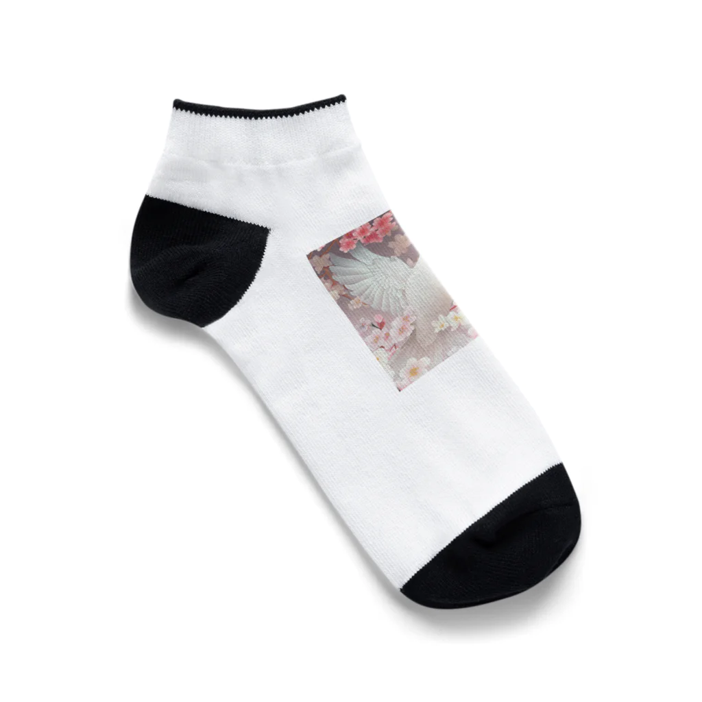 こりすまるの夢幻　鳩　優雅 Ankle Socks