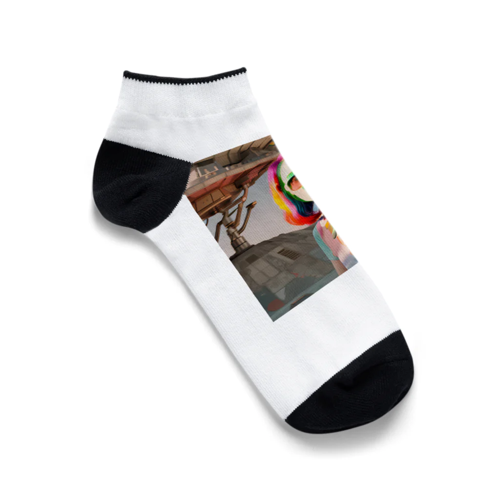 献血するドラキュラの宇宙人シリーズ Ankle Socks