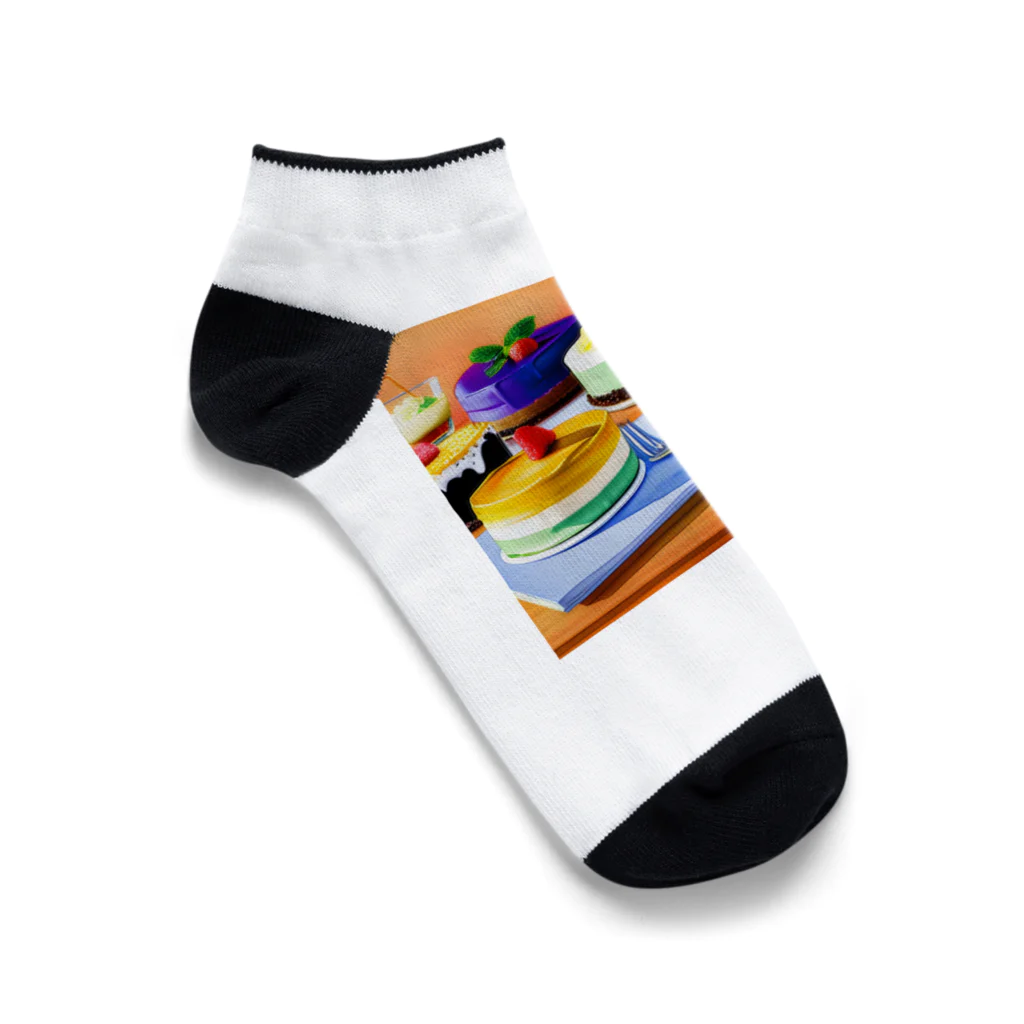 Egao  Creationsの至福のスウィーツ Ankle Socks