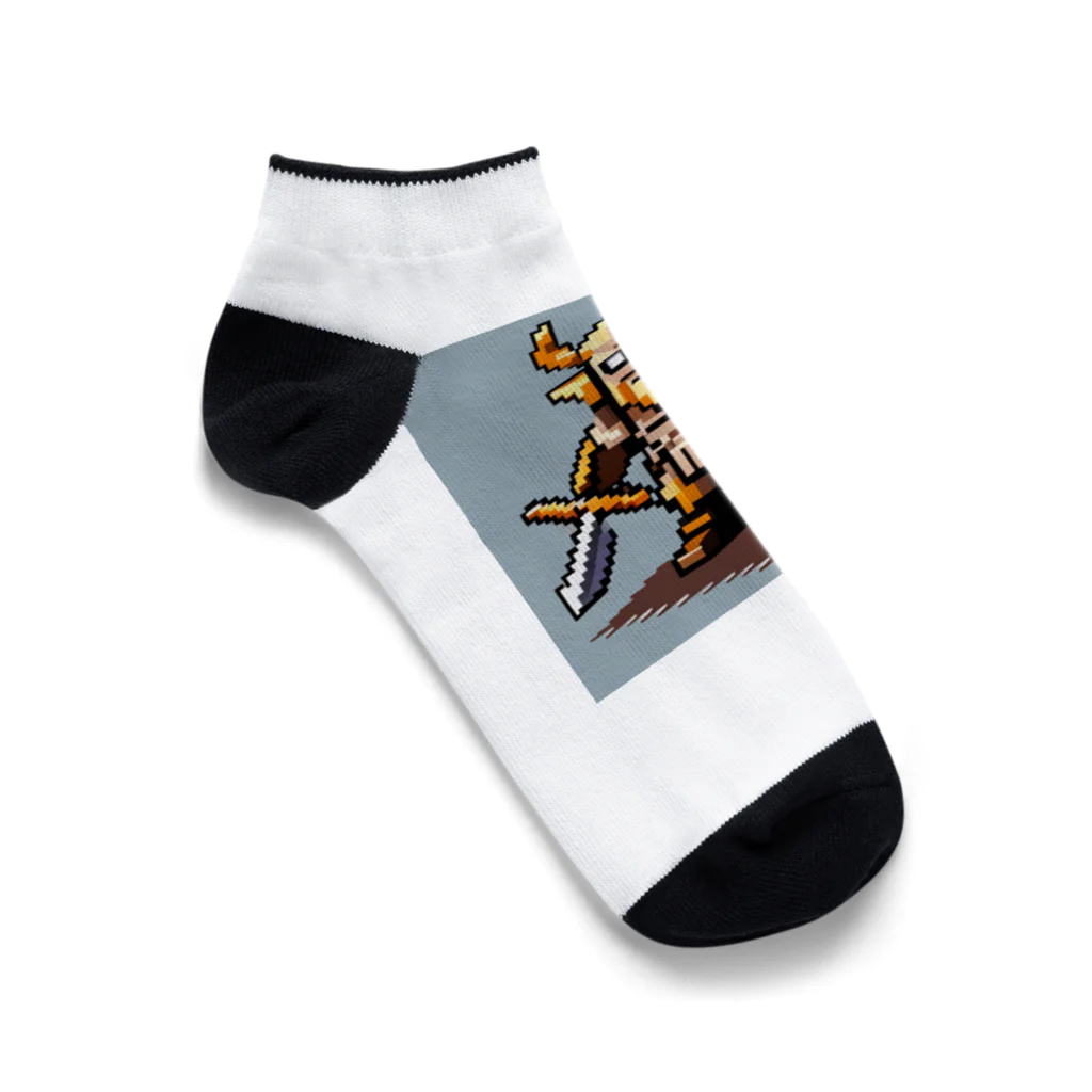 cunissaのドット絵バイキング Ankle Socks