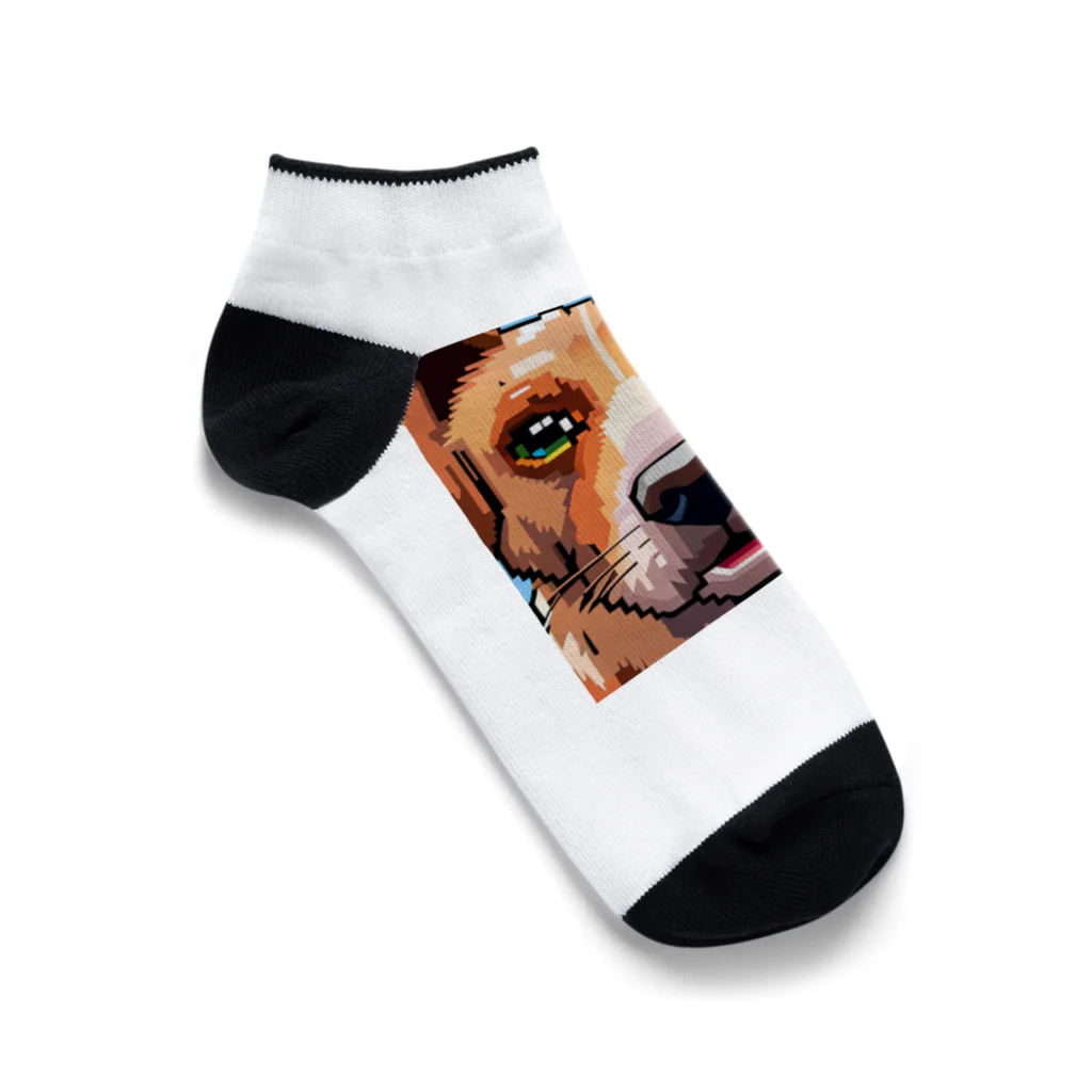 getprizeのドット絵の犬 Ankle Socks