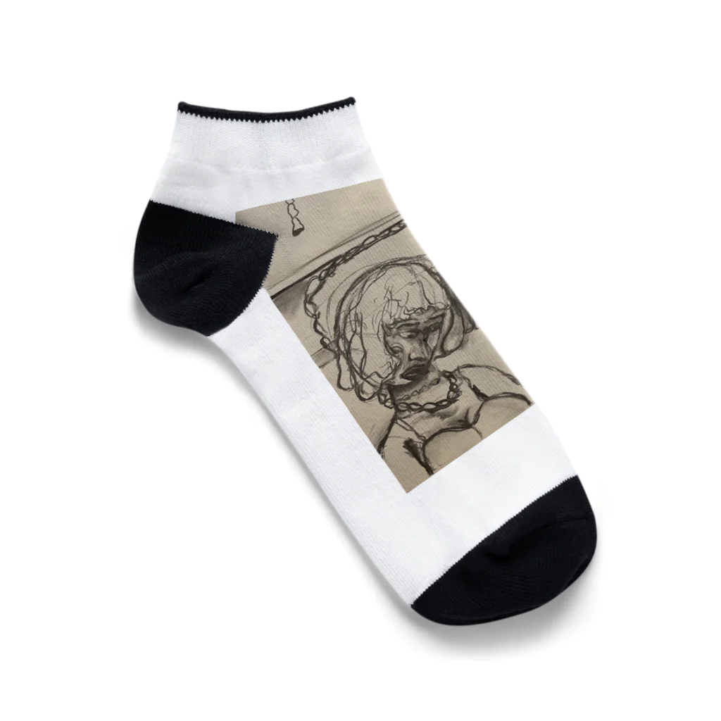 ねずみのぴぃちゃんの自殺する女性を助けたねずみのぴぃちゃん。 Ankle Socks