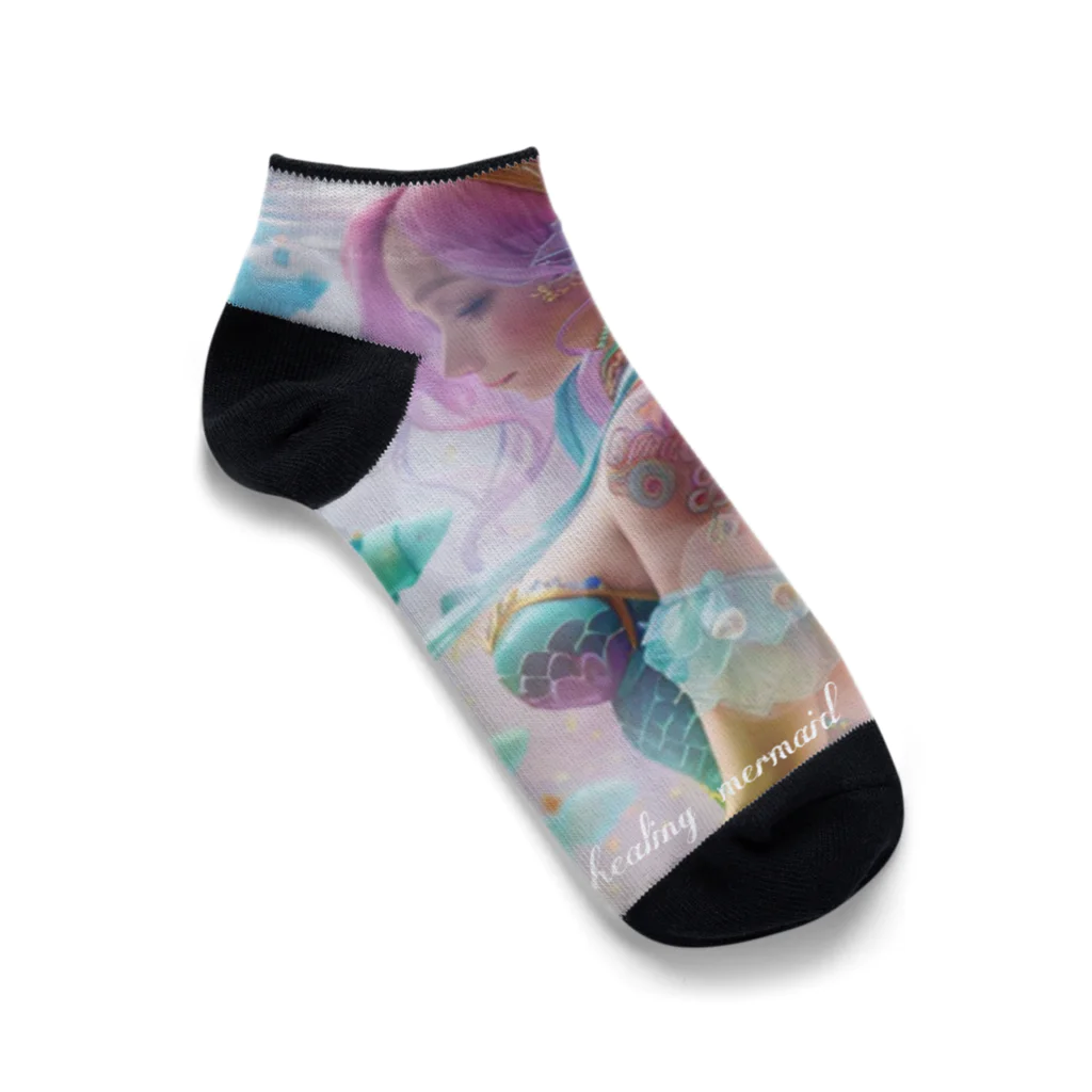 💖宇宙整体♪🌈♪こころからだチャンネル♪💖のhealing mermaid LARA Ankle Socks