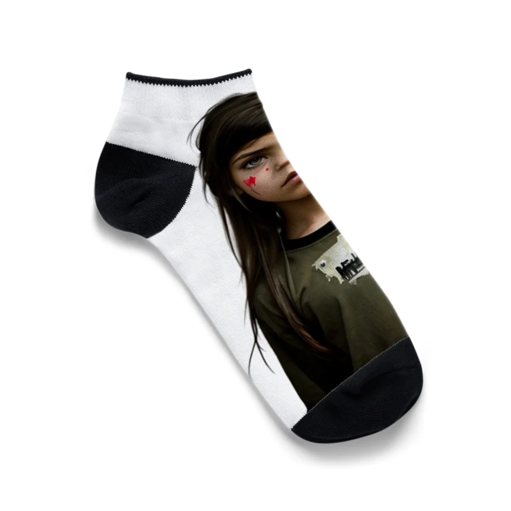 DX-LABB SHOPのウクライナ　少女 Ankle Socks