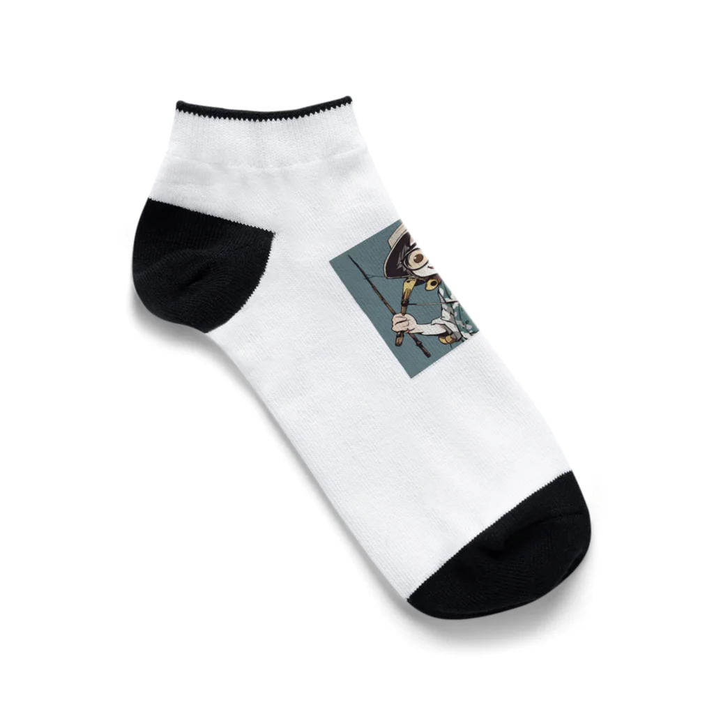 yuu1994 fishingのyuu1994の顔 Ankle Socks