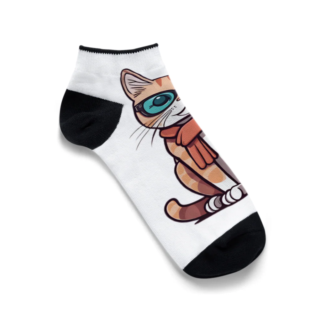 Líng〜凌〜のメガネ猫∥ Ankle Socks