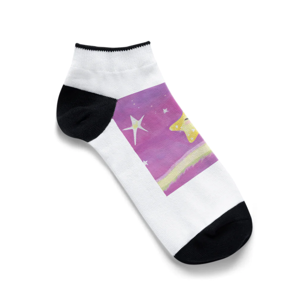 オハナショップの幸せを与えるキラキラ星 Ankle Socks