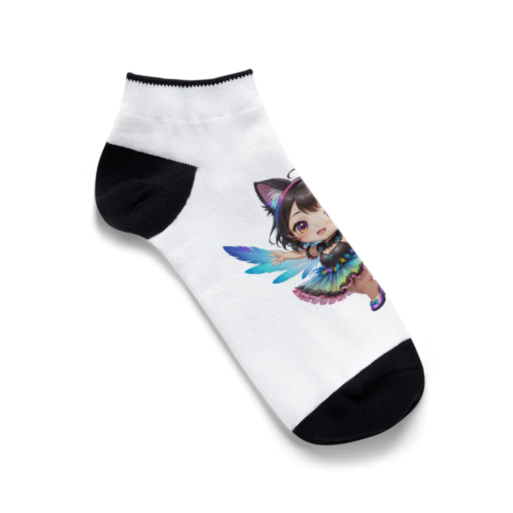 NexDreamの妖精のハロウィンフェス（黒猫2） Ankle Socks