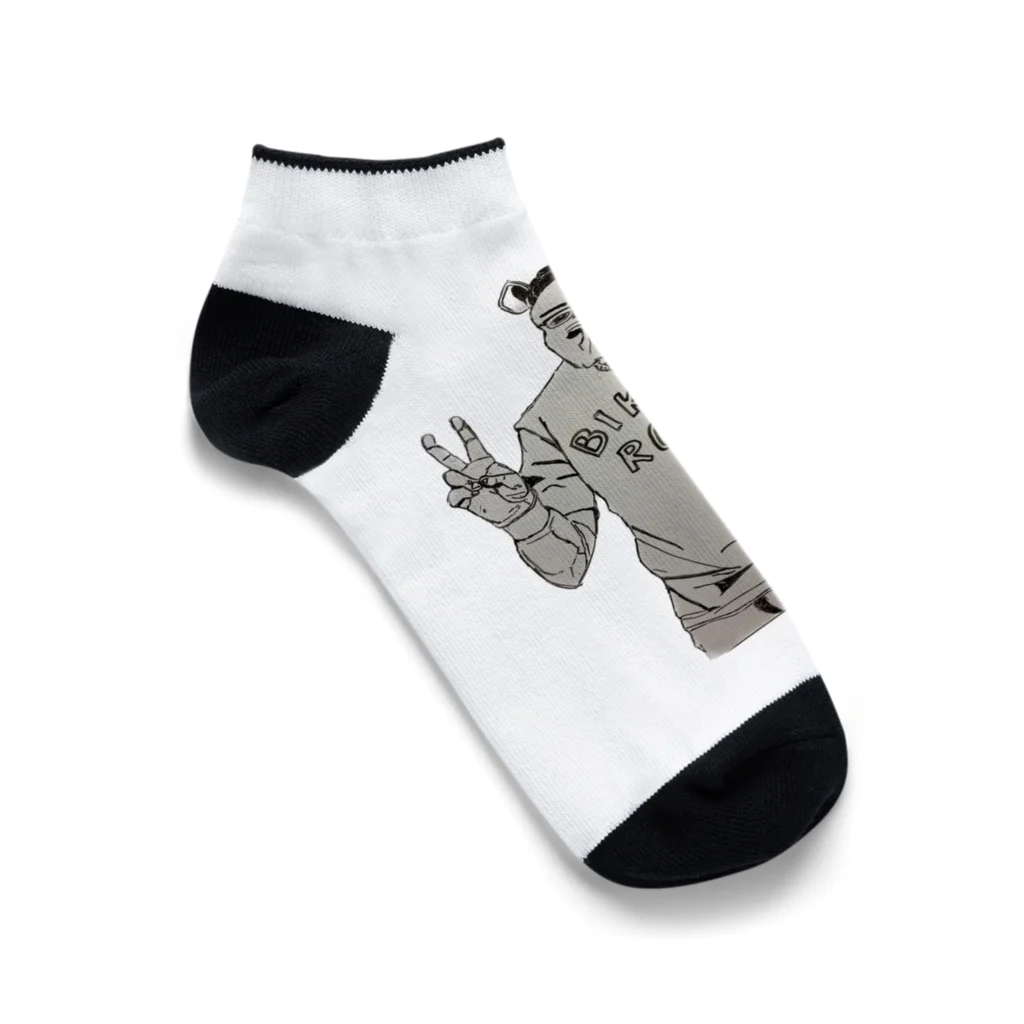 薄まったハイボールを思うのカジュアルバイクコーデのサイ人間 Ankle Socks