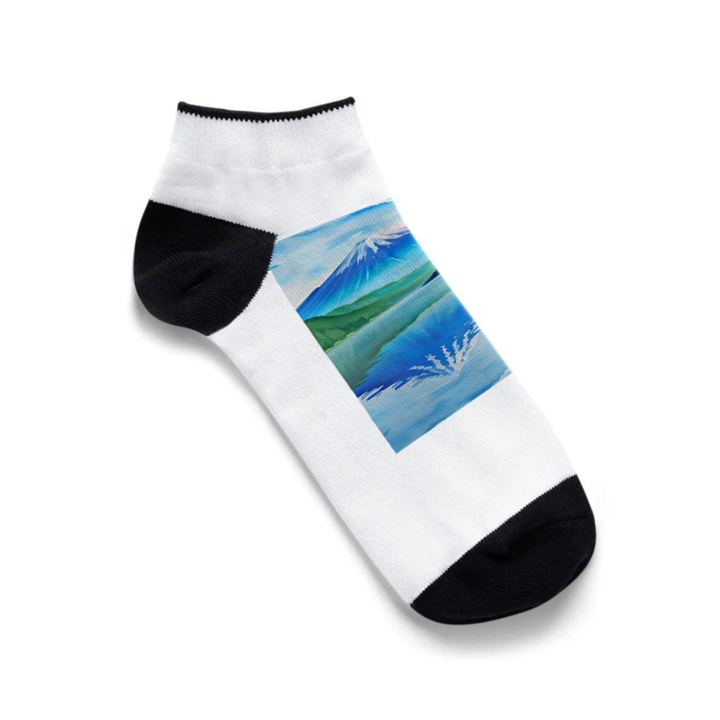 ようこそ　taitaitaro shop への山中湖からの富士 Ankle Socks