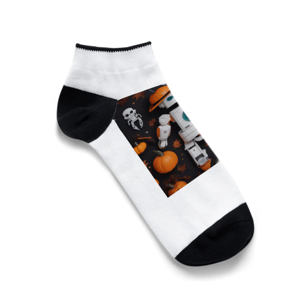 ToToMoの【ハロウィン】ロボット Ankle Socks