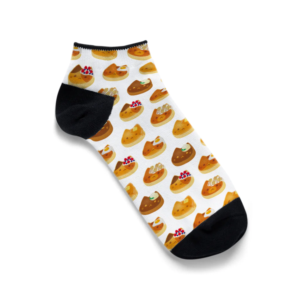 中村かおりの猫パンケーキ Ankle Socks