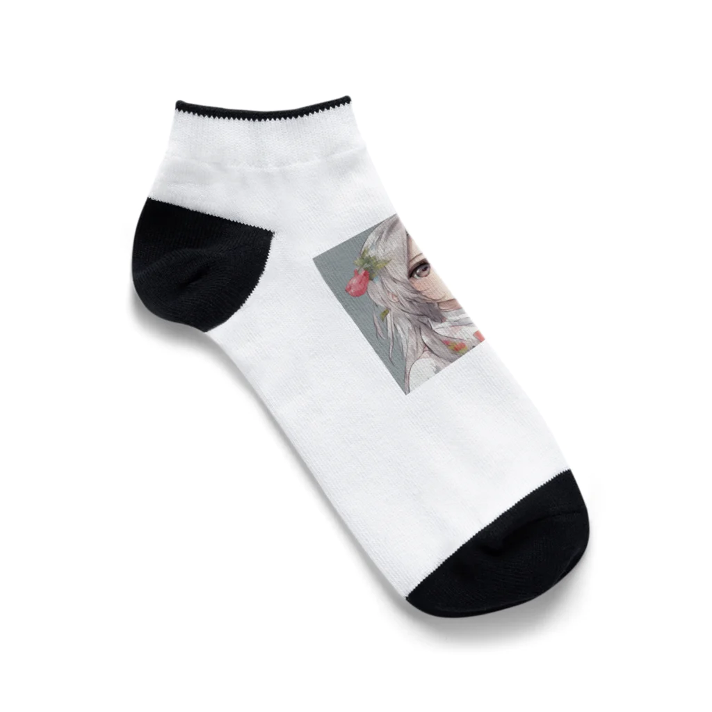 ゆうたんショップの可愛いAIキャラ2 Ankle Socks